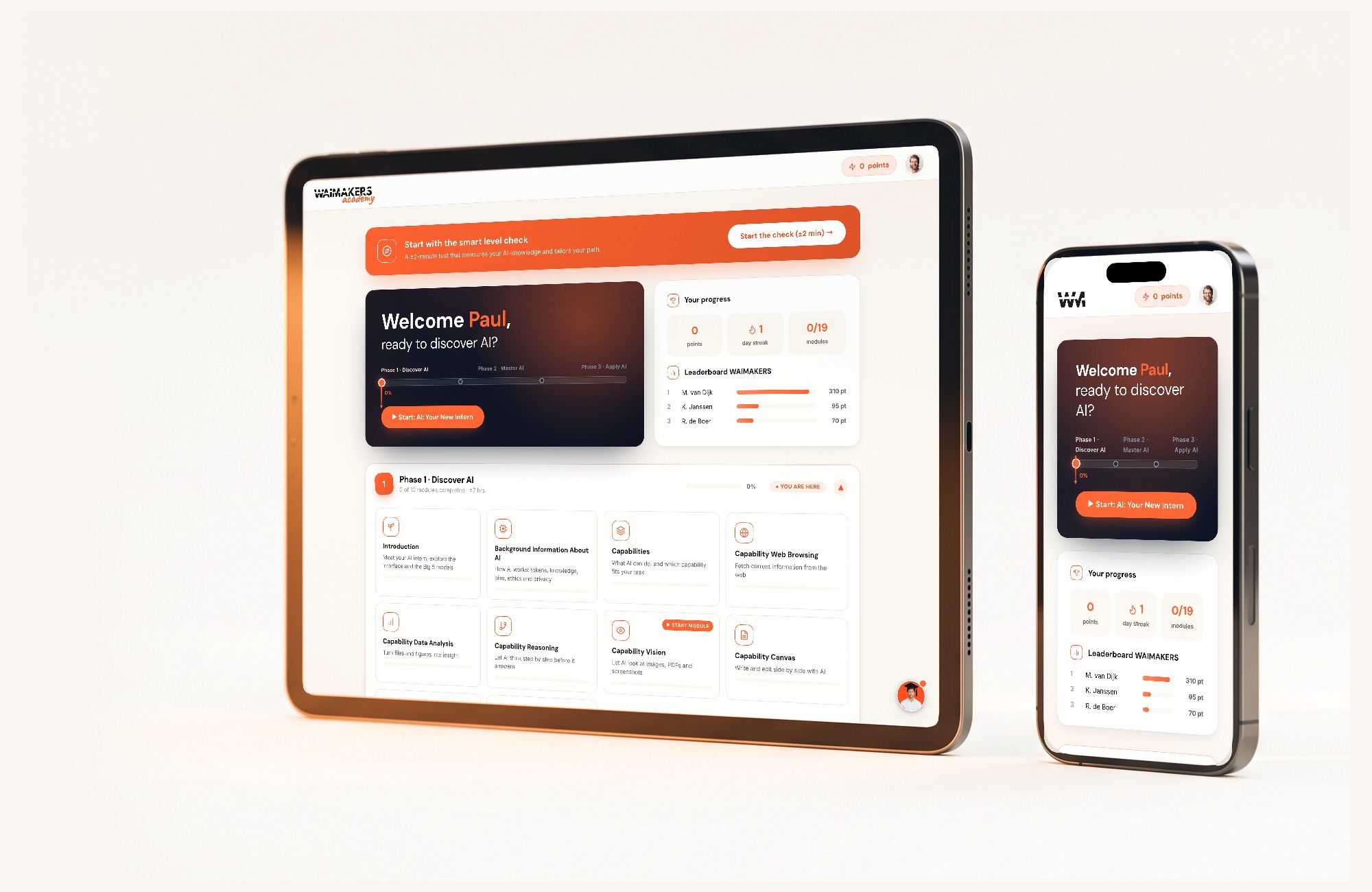 WAIMAKERS Academy on iPad and iPhone